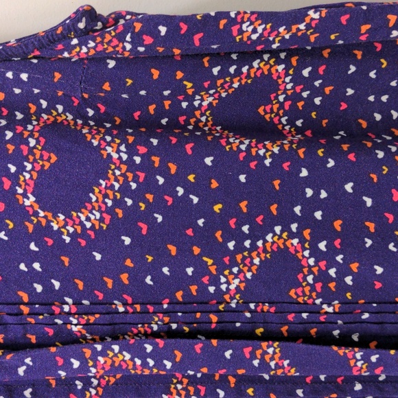 Modcloth Hometown Hangout Purple Heart Top - Picture 3 of 6